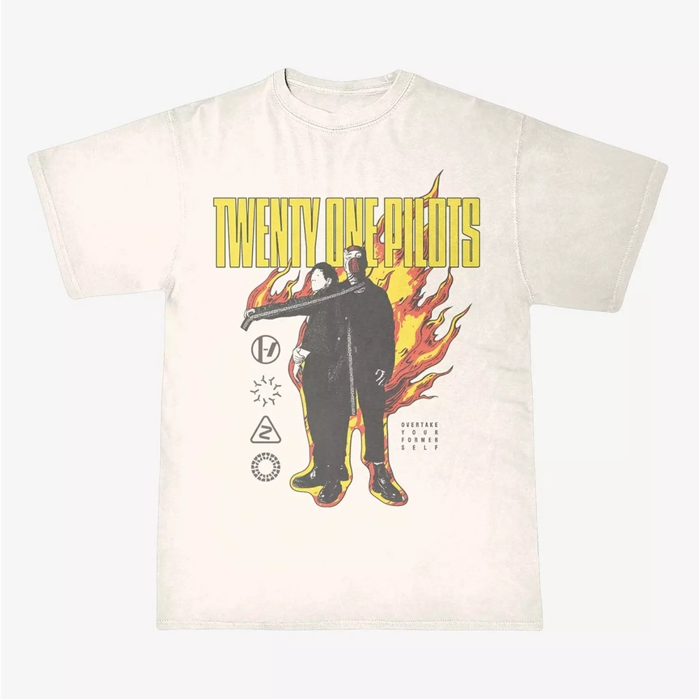 Twenty One Pilots On Fire T-Shirt Clancy‎ Hot Topic Blurryface